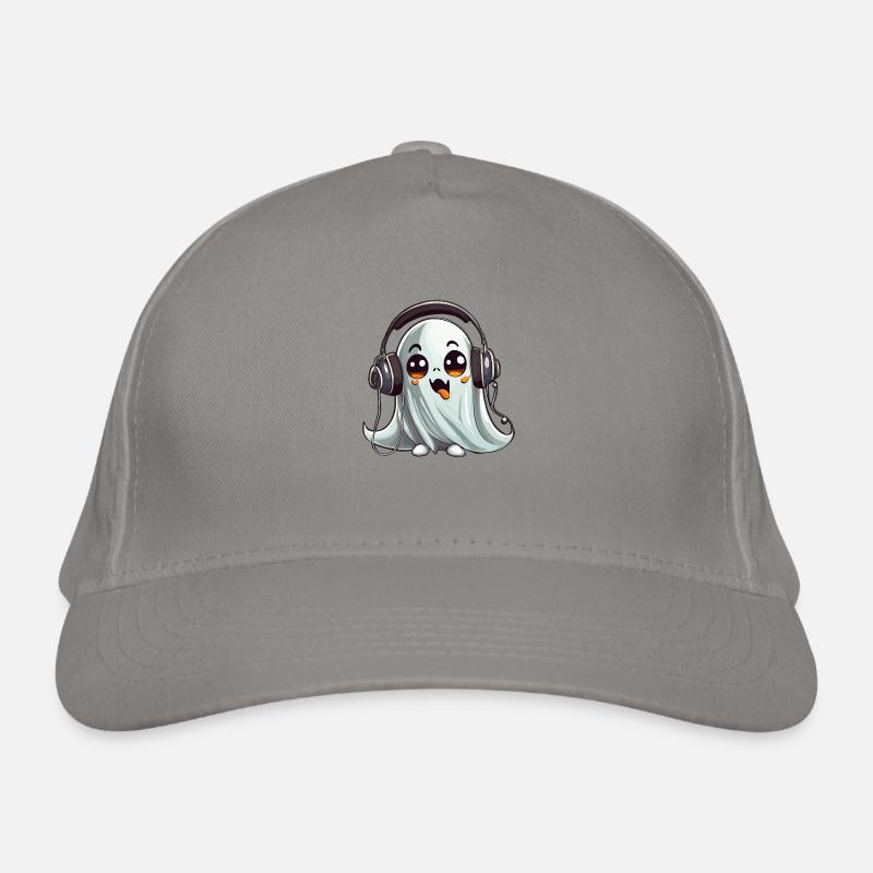 Funny ghost for halloween Organic Baseball Cap
