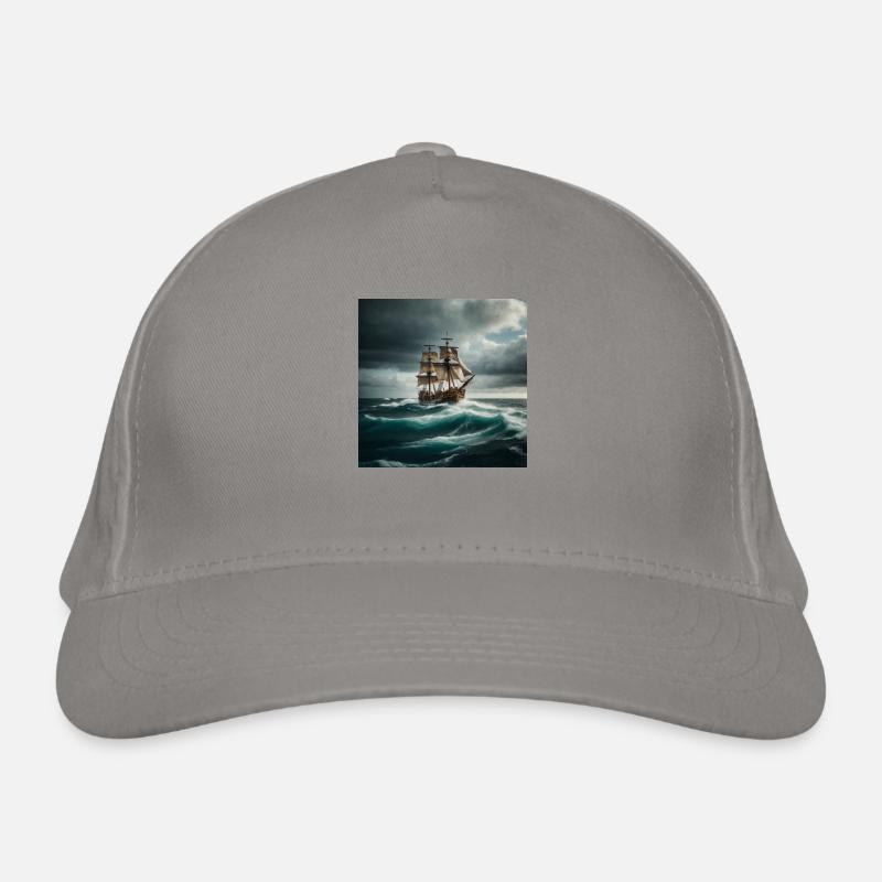Pirate ship Organic Baseball Cap