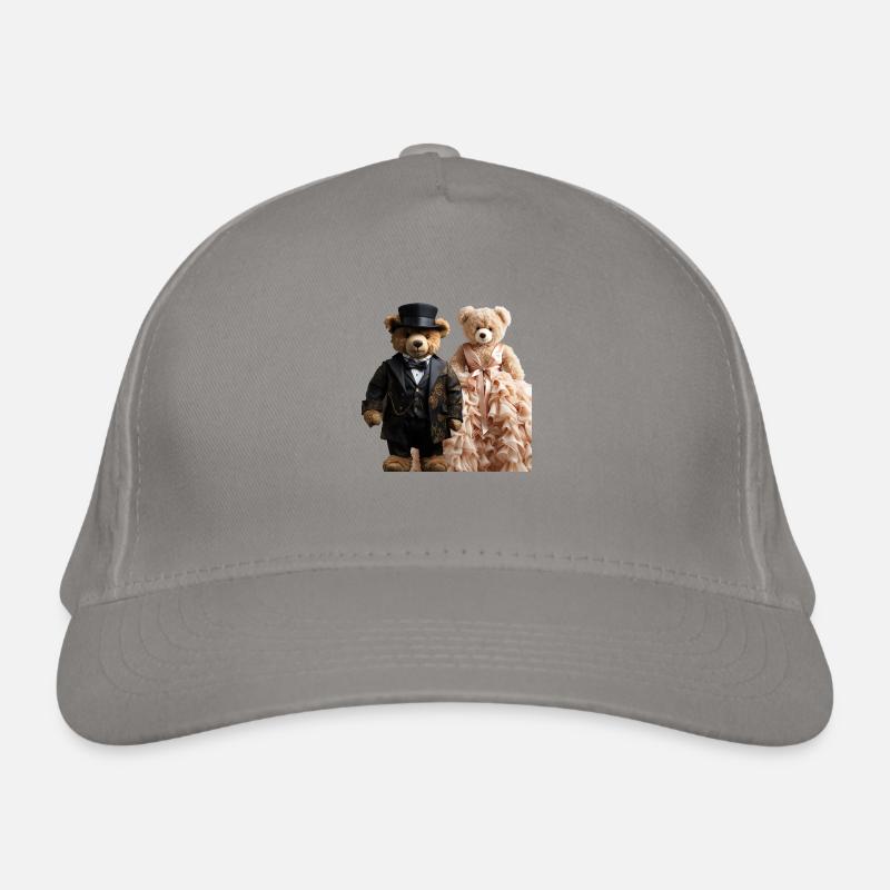 Two teddy bears newly married Organic Baseball Cap