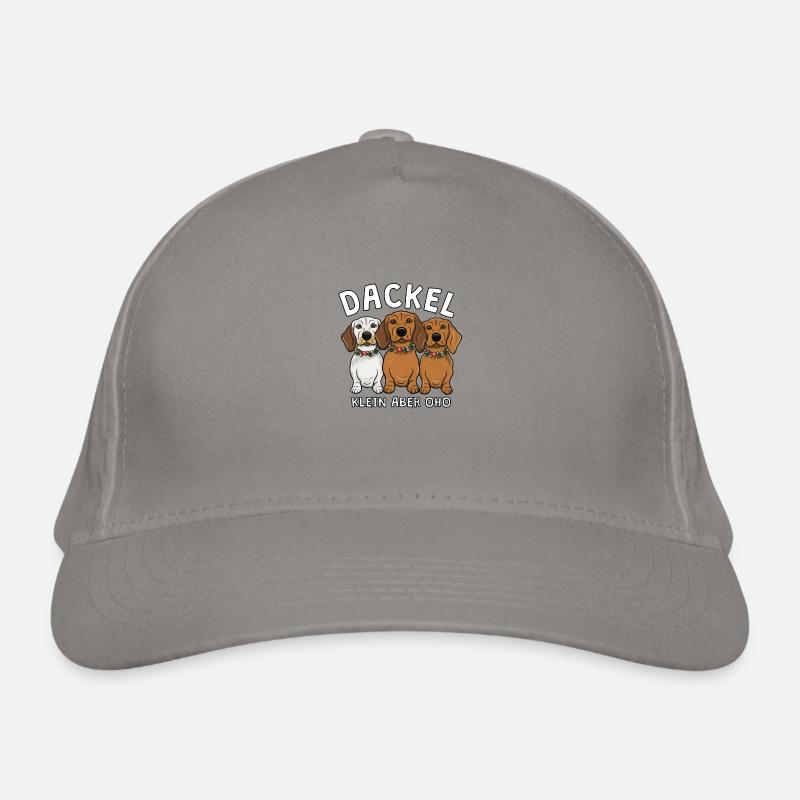 Dackel - klein aber oho Bio-Baseballkappe