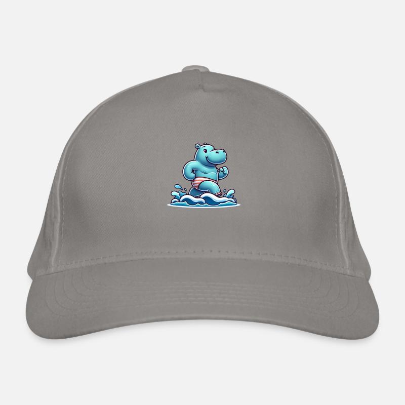 Hippopotame de compétition de natation Casquette classique bio