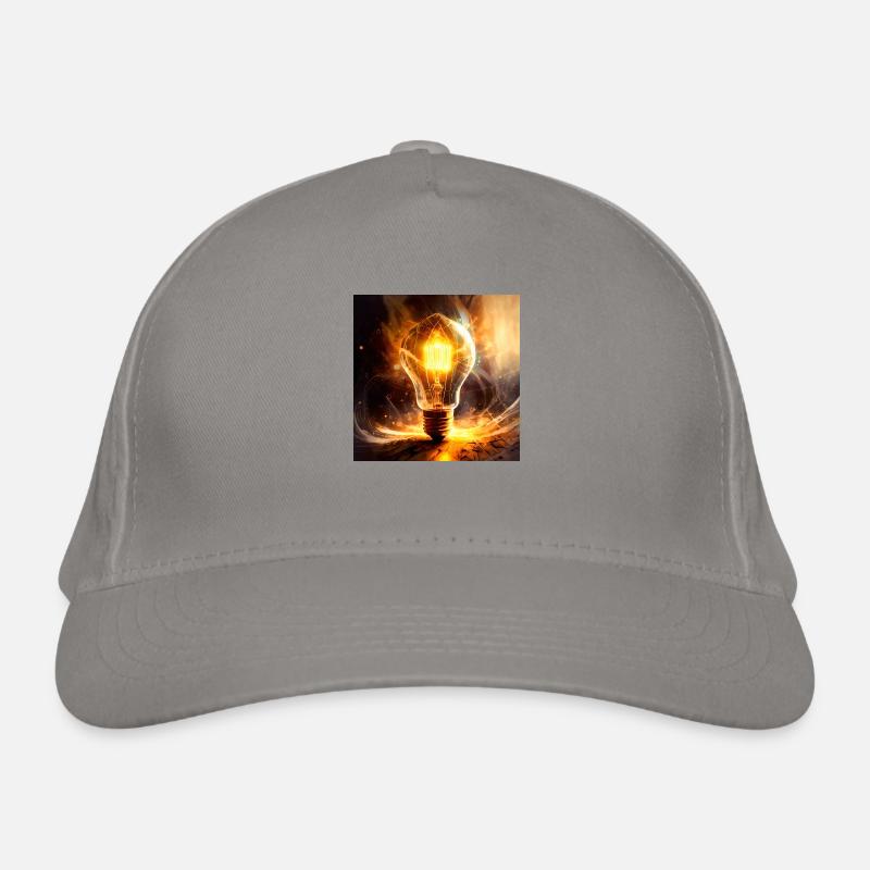 Firefly designed in incandescent - Organic Baseball Cap - light grey