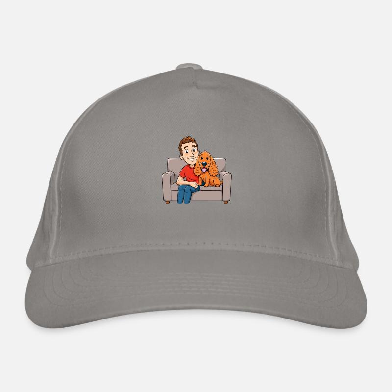 Aimer Cocker Spaniel Câlins Sur Le Canapé Casquette classique bio