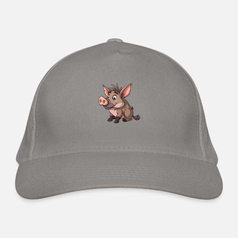 Style de dessin animé Warthog mignon Casquette classique bio