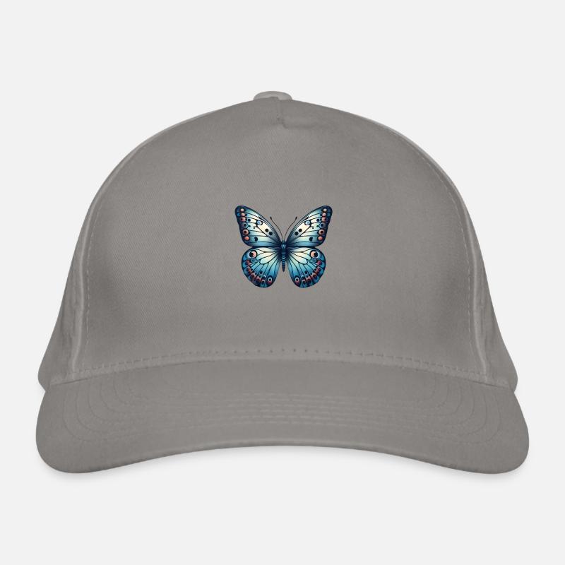 Papillon bleu - papillon Casquette classique bio