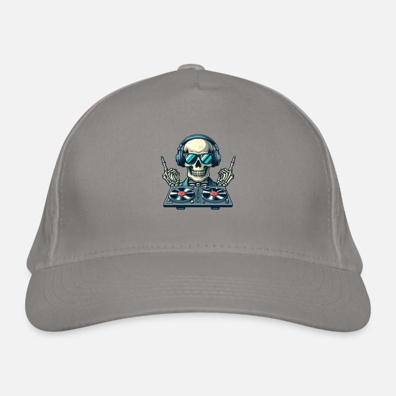 DJ Skeleton Organic Baseball Cap