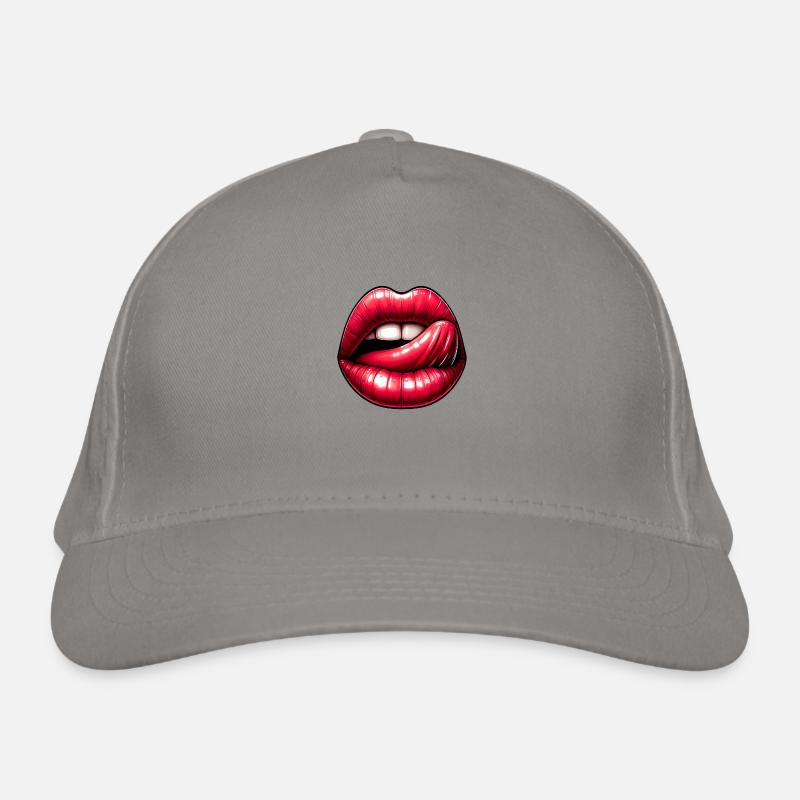Lips-Tongues - Expressive Language Organic Baseball Cap