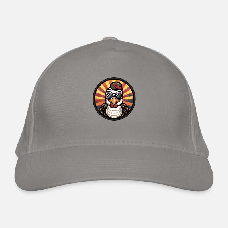 Rooster Turkey Organic Baseball Cap