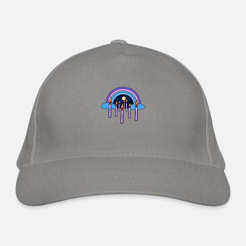Candles Sky Beyond Rainbow Reincarnation Organic Baseball Cap