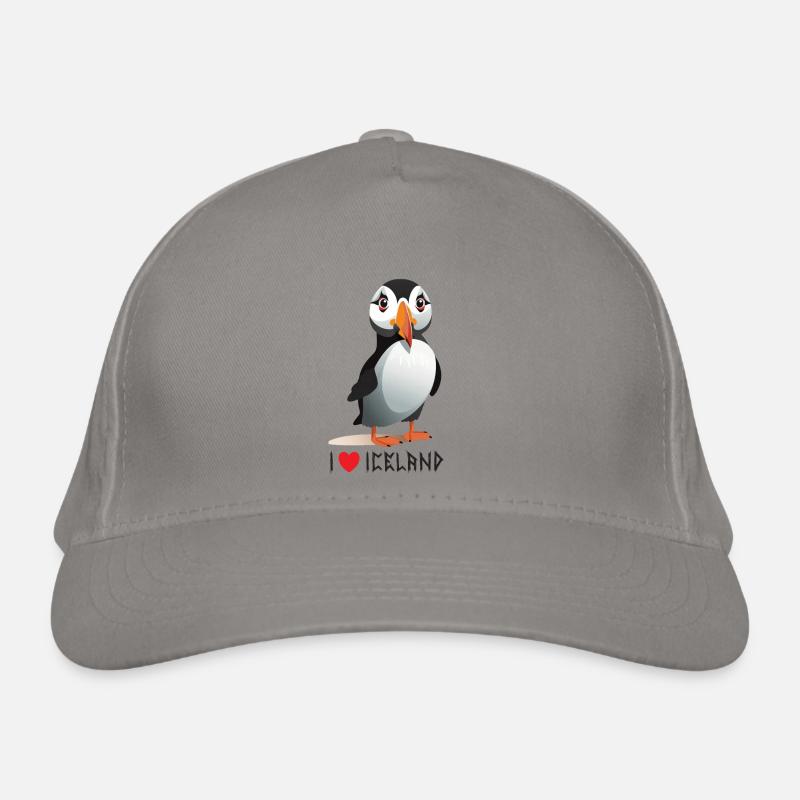 Ich liebe Island Bio-Baseballkappe