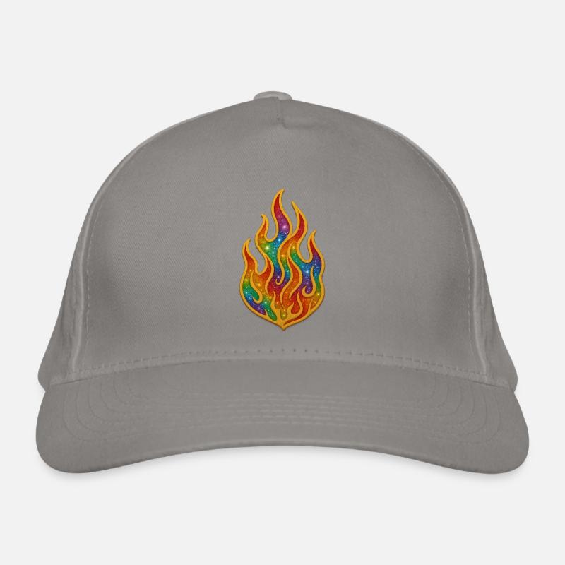 Regenbogenfeuer Patch Bio-Baseballkappe