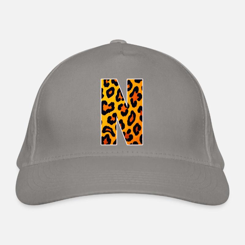 Neon Leopard Print YellowOrange Organic Baseball Cap