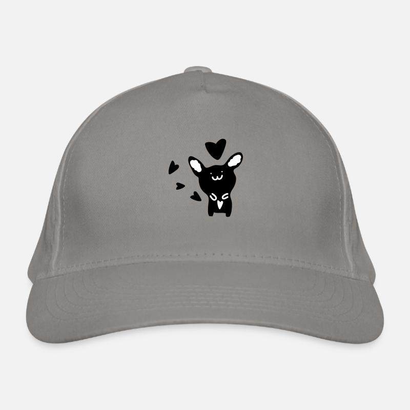 Black rabbit Organic Baseball Cap