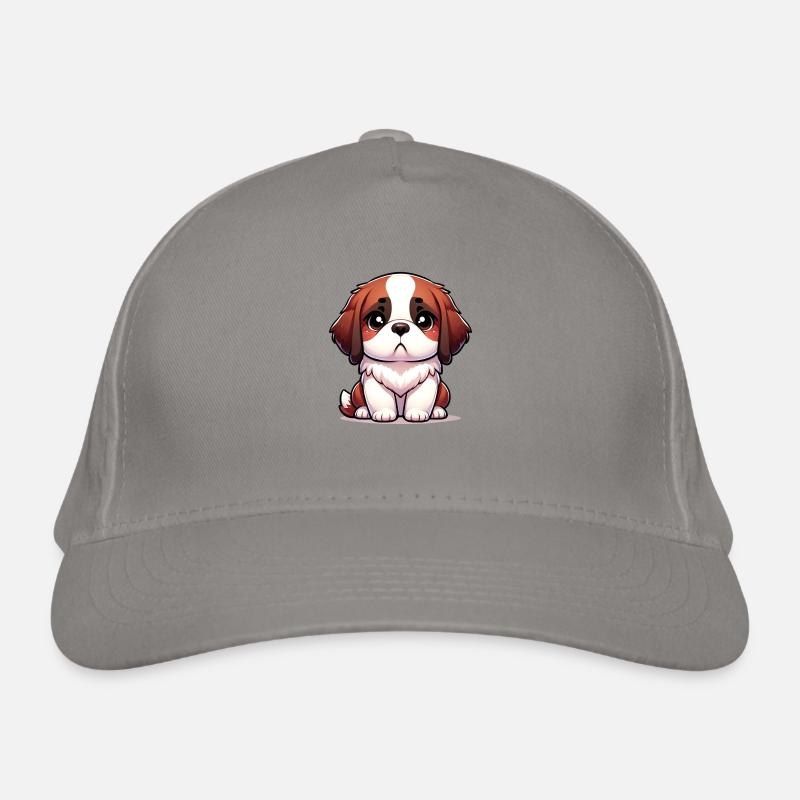 Illustration numérique d’un mignon chien Saint-Bernard Casquette classique bio