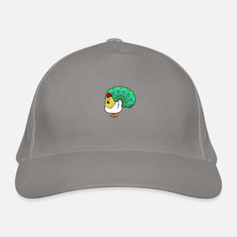 chicken peacock Organic Baseball Cap