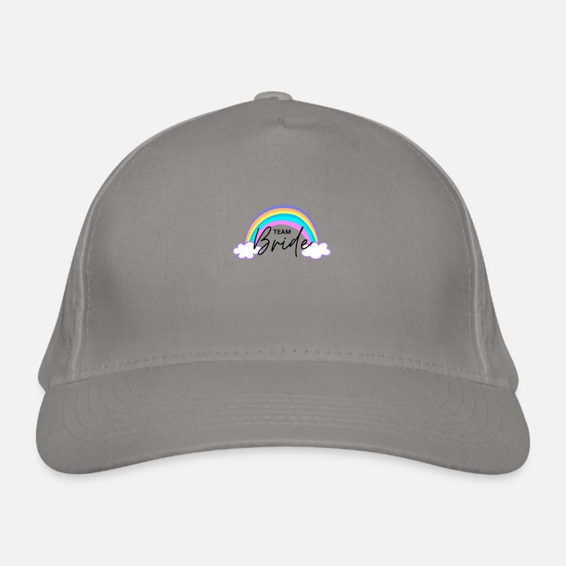 Team Bride Rainbow Organic Baseball Cap