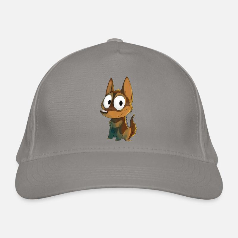 Kelpie chocolat et feu Casquette classique bio