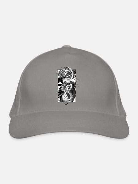 Snake 2 - Bio-Baseballkappe - Hellgrau