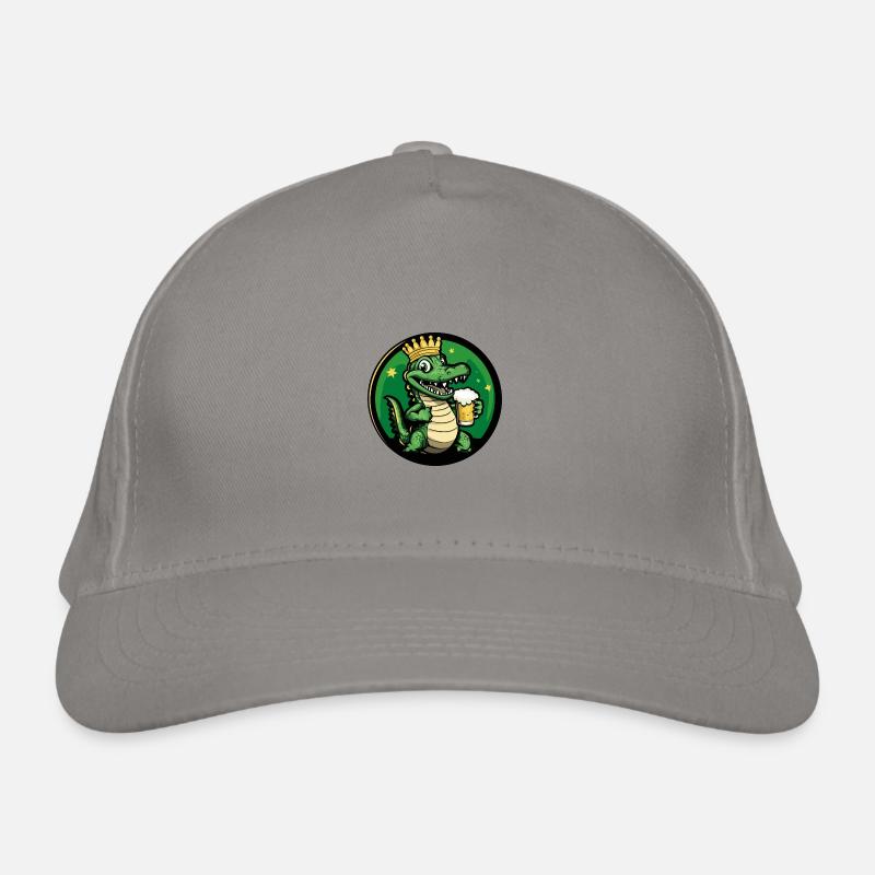 Alligator Beer Comic Organic Baseball Cap