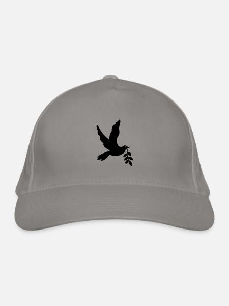 Dove of Peace, taube - Bio-Baseballkappe - Hellgrau