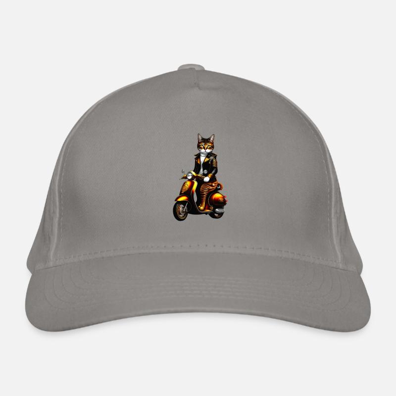 Steampunk-Katze Bio-Baseballkappe