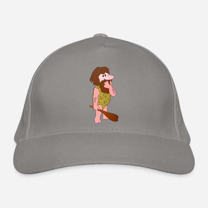 neanderthal cave man caveman steinzeit11 Organic Baseball Cap