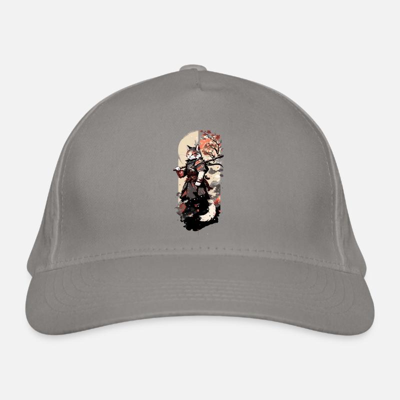 Samurai Cat: Master of Sword Fighting Organic Baseball Cap