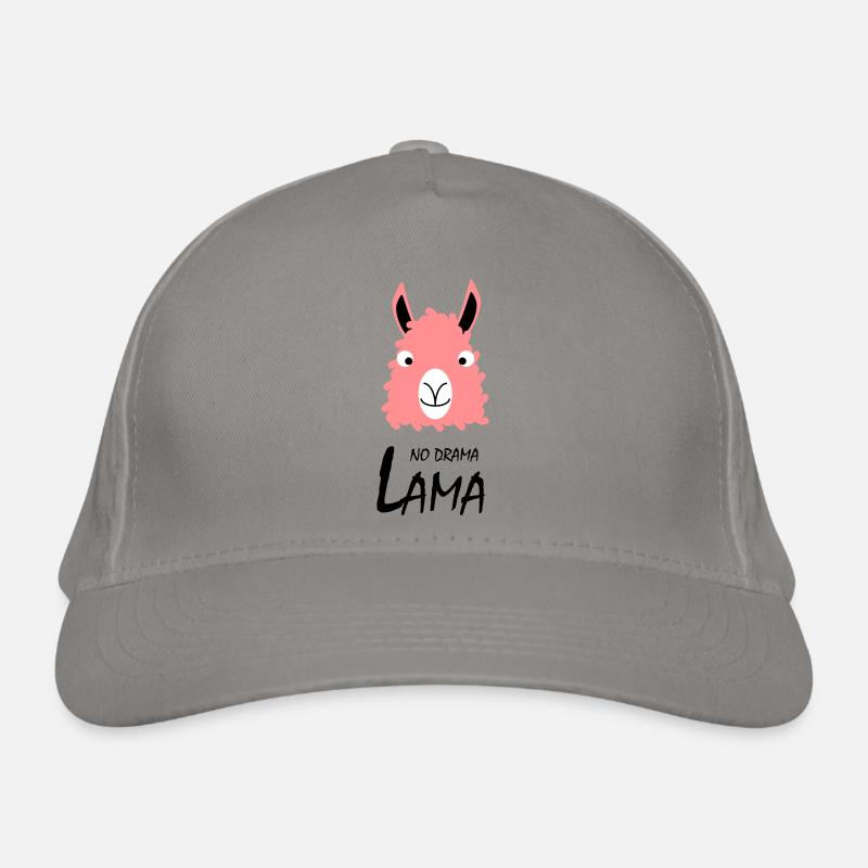 Pas de drame Lama - Casquette classique bio - gris clair