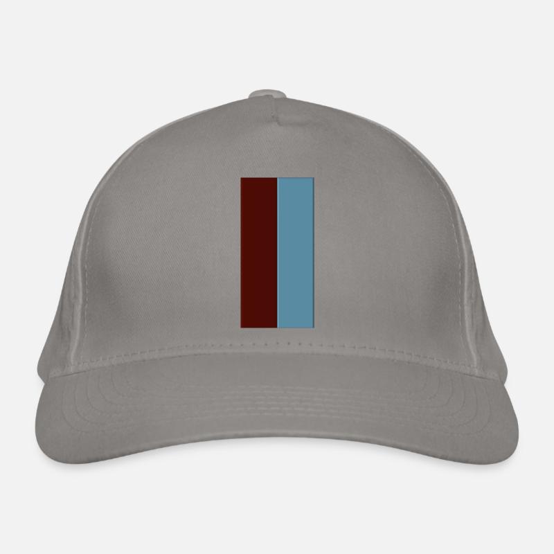 Rot Blau Farben Bio-Baseballkappe