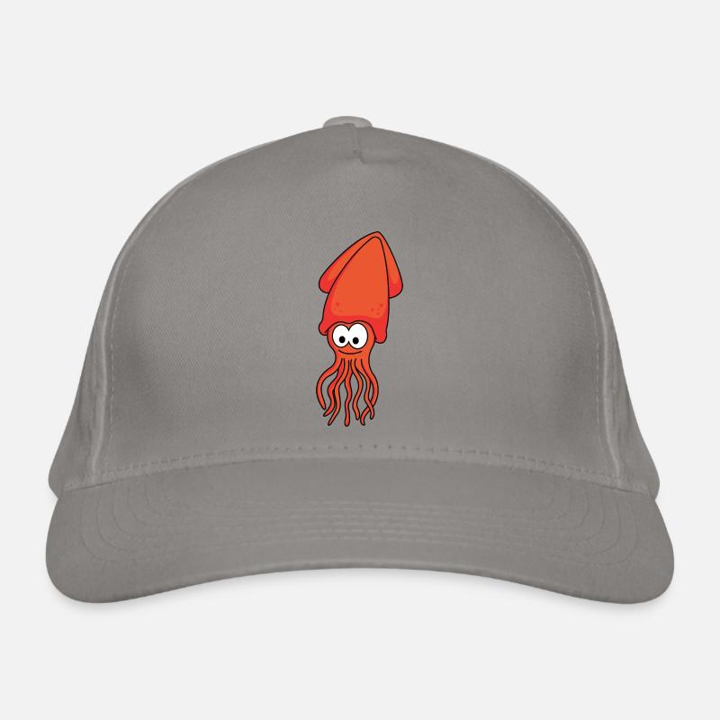 Squid Comic Animal Organic Baseball Cap