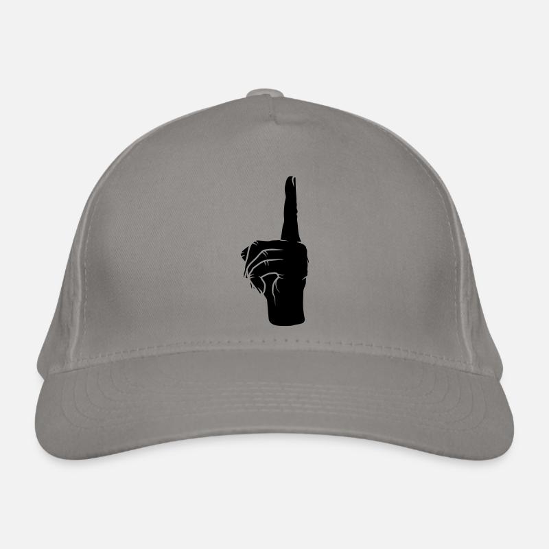 Up Finger pointing Organic Baseball Cap