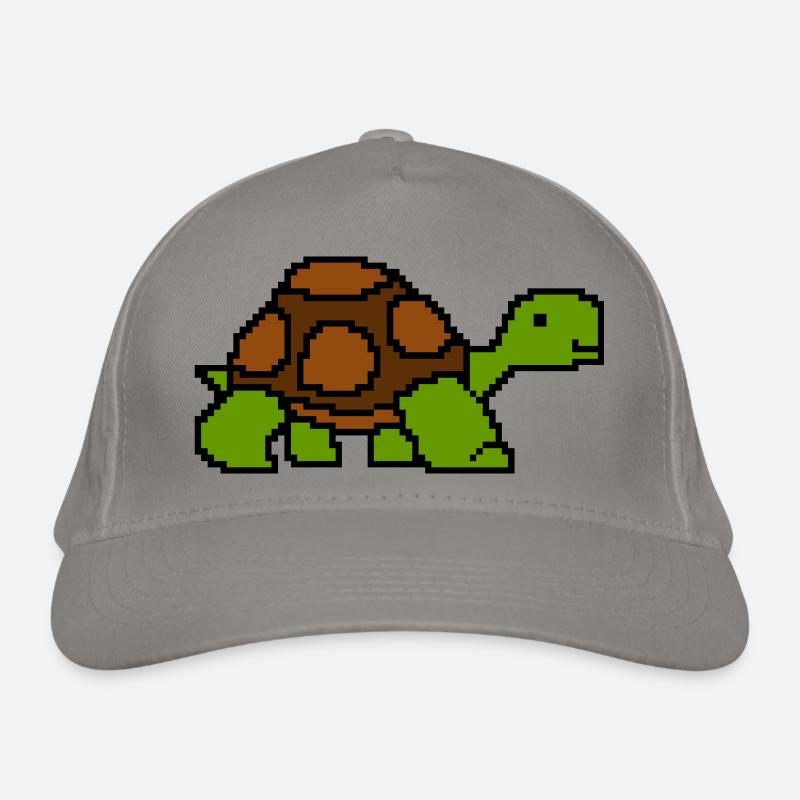 Tortoise Turtle Pixelart Retro Organic Baseball Cap