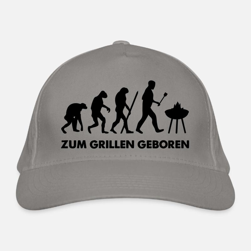 Zum Grillen geboren Grill Evolution Bio-Baseballkappe