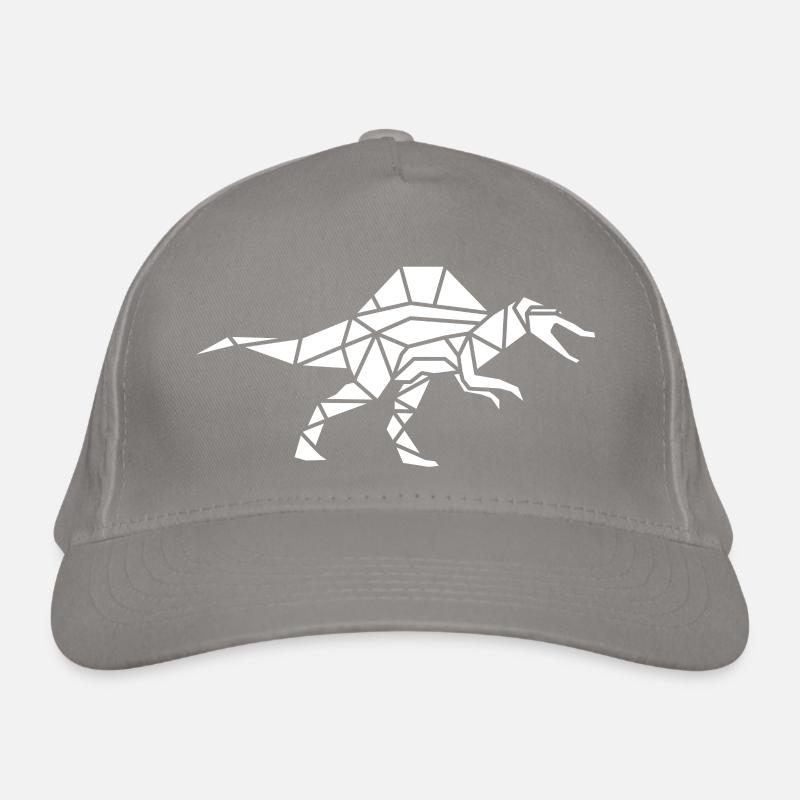 Spinosaurus géométriquement polygonale surfaces - Casquette classique bio - gris clair