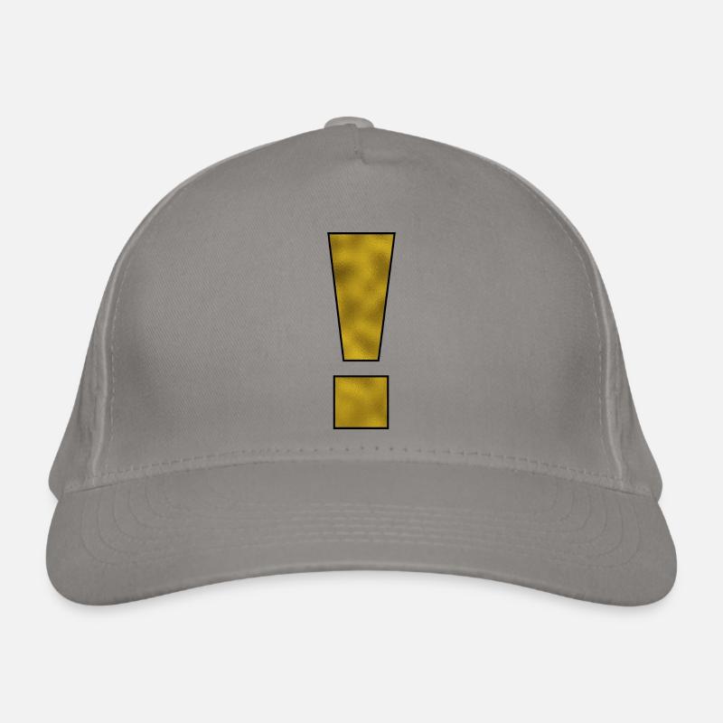 Exclamation Mark Punctuation Mark Gold Organic Baseball Cap