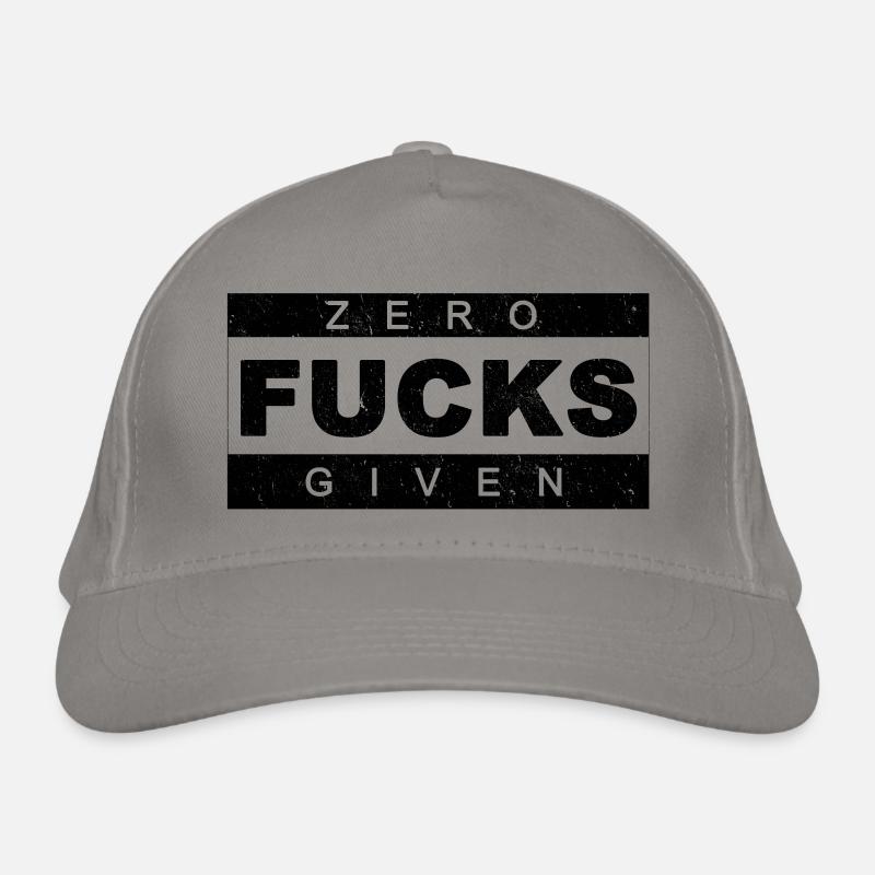 Zero fucks given Organic Baseball Cap