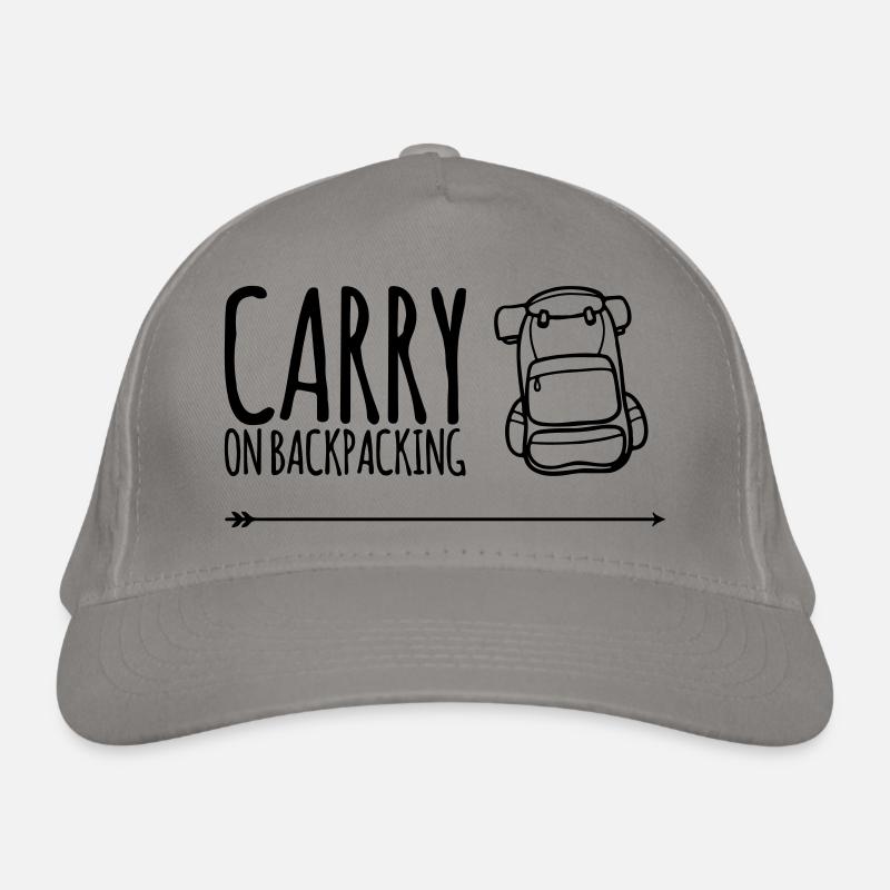 Carry On Backpacking - Backpacker Geschenkidee Bio-Baseballkappe