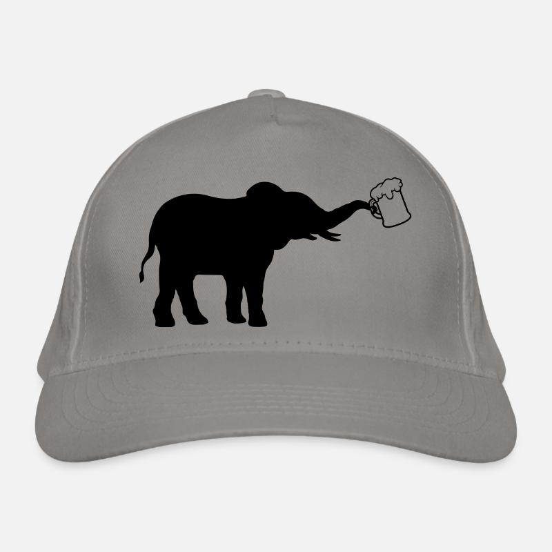 Krug Bier Elefant cool Bio-Baseballkappe