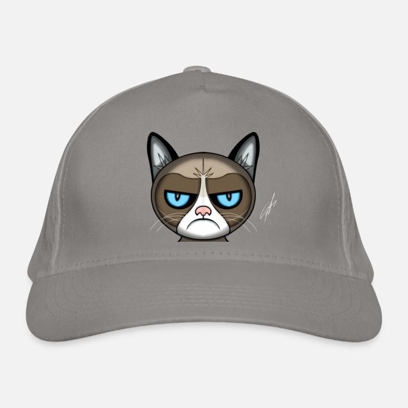 böse Katze Bio-Baseballkappe
