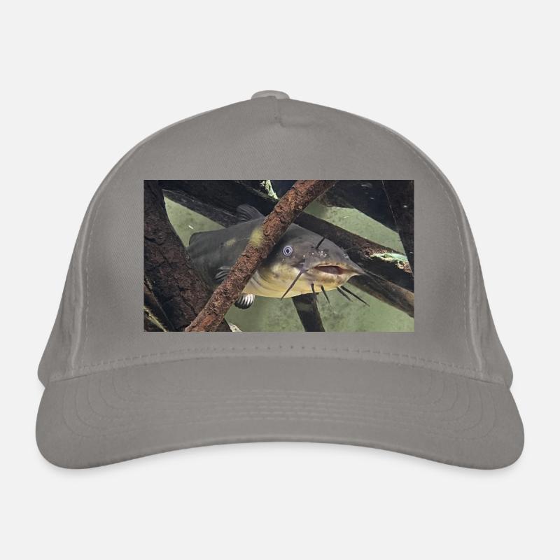 poisson chat aeiurus melas siluriforme xl Casquette classique bio