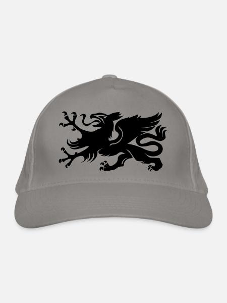 Wappen Rostock Greif - Bio-Baseballkappe - Hellgrau