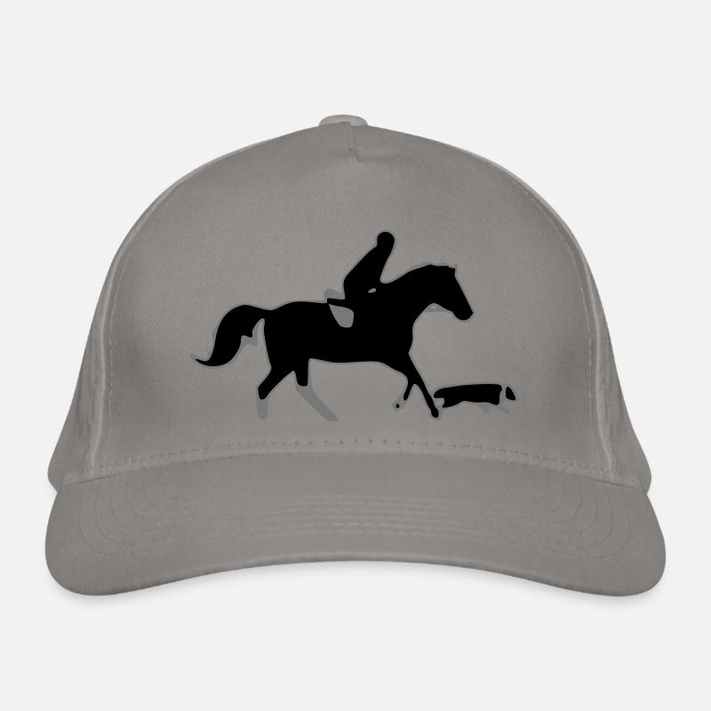 reiter_pferd_hund Bio-Baseballkappe