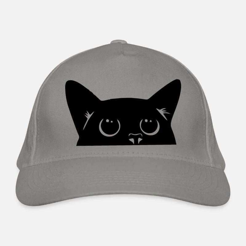 black cat, cute cat Casquette classique bio