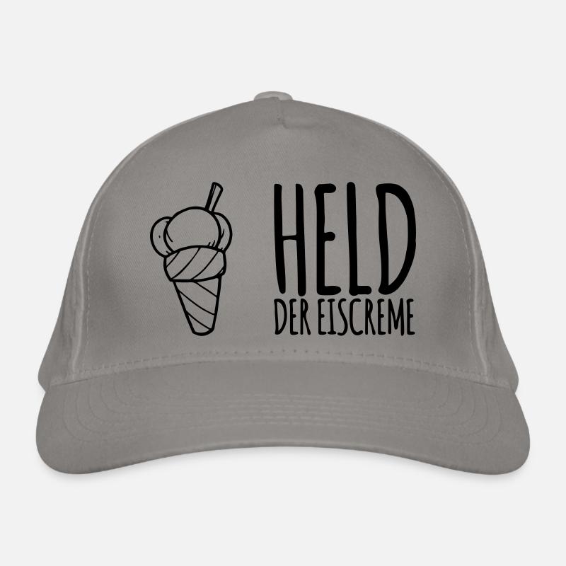 Held der Eiscreme - Eis Esser Geschenk Bio-Baseballkappe