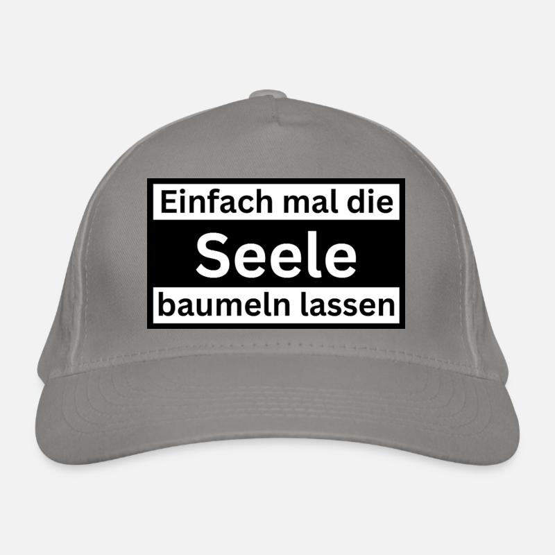 Einfach_mal_die_Selle_baumeln Bio-Baseballkappe