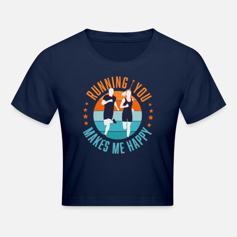 Courir avec vous - Crop top - marine clair