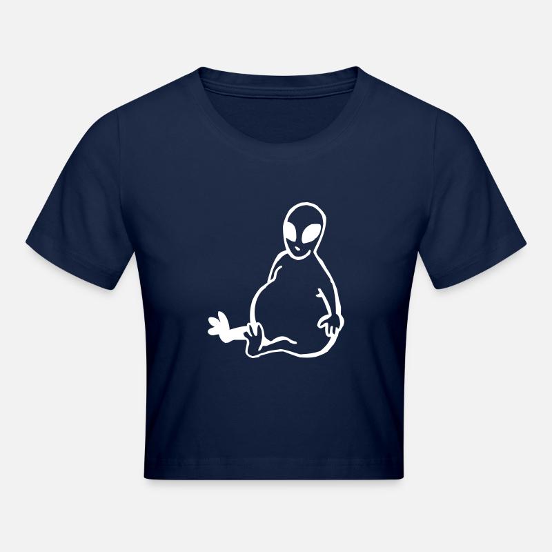 Dicker Alien - Crop top - marine clair