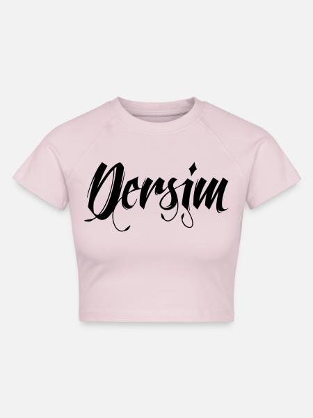 dersim - Cropped Frauen Organic T-Shirt - Puderrosa