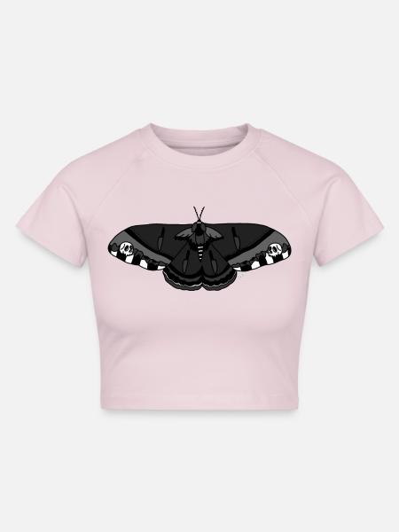 Motte - Cropped Frauen Organic T-Shirt - Puderrosa