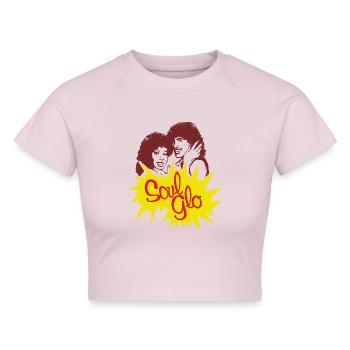Der Prinz aus Zamunda Soul Glo - Cropped Frauen Organic T-Shirt - Puderrosa - Vorne - AI Model Female 172 dark (172cm)